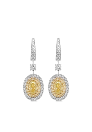 HYT Jewelry 18k white gold diamond earrings