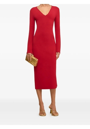 Cult Gaia Boa bow open back midi dress - Red