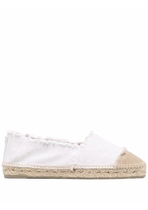 Castañer Kampala frayed-edge espadrilles - White