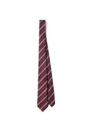 Prada striped tie - Brown