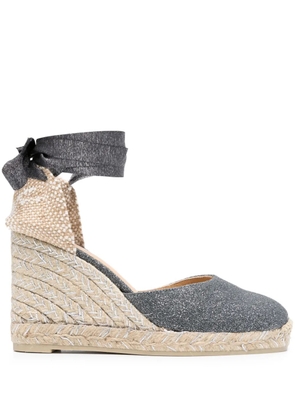 Castañer 90mm Carina wedge espadrilles - Grey