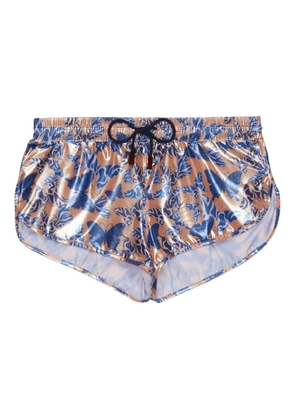 Vilebrequin graphic-print drawstring swim shorts - Neutrals