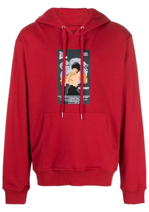 Mostly Heard Rarely Seen 8-Bit Year Of The Dragon cotton hoodie - Red