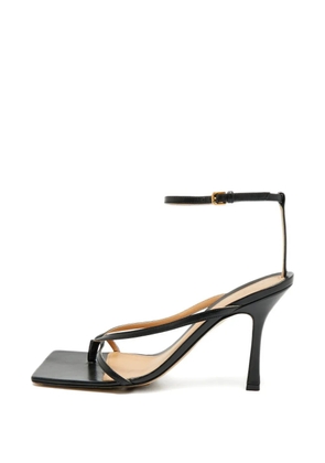 Bottega Veneta Pre-Owned square-toe high sandals - Black