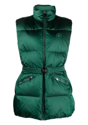 Tommy Hilfiger logo-patch padded gilet - Green