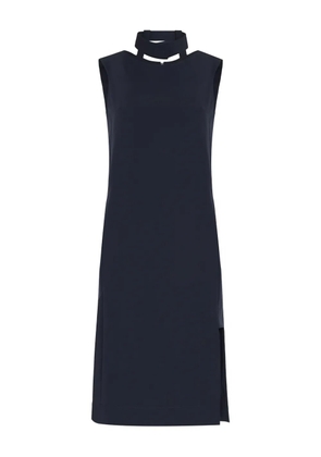 Gloria Coelho halterneck side-split dress - Black