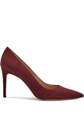 Stuart Weitzman suede pointed-toe pumps - Brown