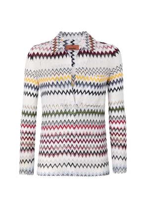 Missoni zig zag long-sleeve T-shirt - White