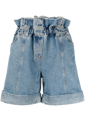 Philosophy Di Lorenzo Serafini paperbag denim shorts - Blue