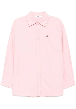 b+ab logo-embroidered long-sleeves shirt - Pink