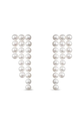 Sophie Bille Brahe 14K recycled yellow gold La Valse Trois Temps pearl earrings