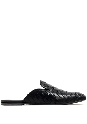 Barrett woven leather slippers - Black
