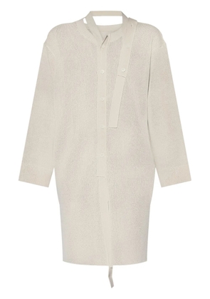 Issey Miyake cotton cardigan - Neutrals