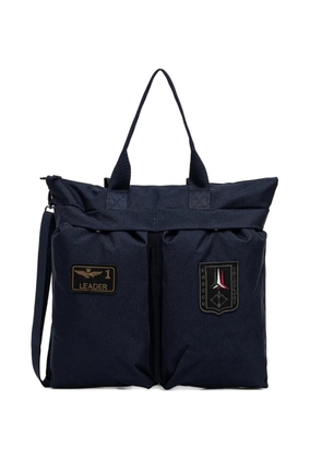 Aeronautica Militare Helmet patch tote bag - Blue