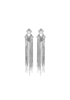Jennifer Behr Blythe fringed earrings - Silver