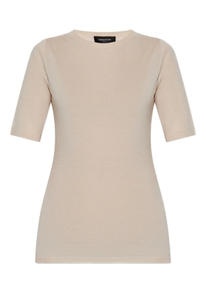 Fabiana Filippi fine-knit T-shirt - Neutrals