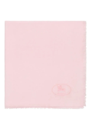 Burberry fringed square scarf - Pink