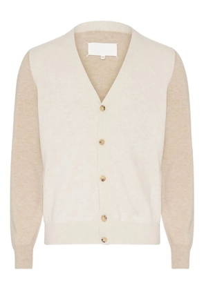 Maison Margiela elbow-patch wool cardigan - Neutrals