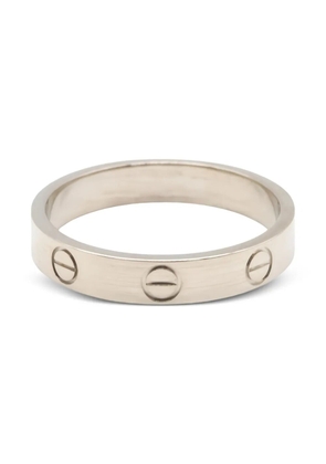 Cartier 10s Mini Love screw-detail ring - Silver