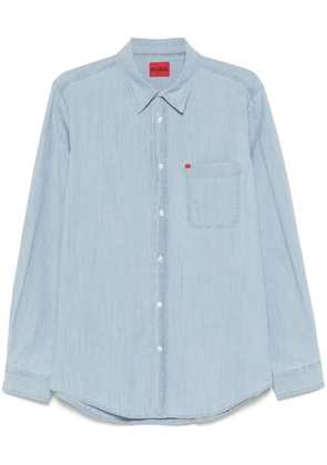 HUGO chambray cotton shirt - Blue