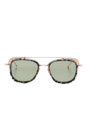 Thom Browne Eyewear tortoiseshell-effect sunglasses - Pink