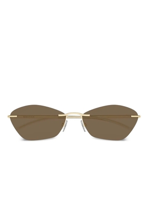 Alexander McQueen Eyewear rimless sunglasses - Gold