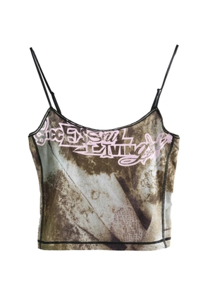 Diesel graphic-print top - Brown