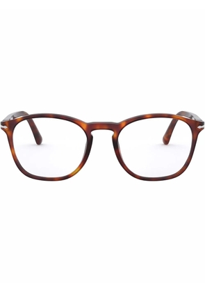 Persol tortoiseshell square-frame glasses - Green