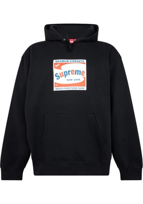 Supreme Shine logo-print hoodie - Black
