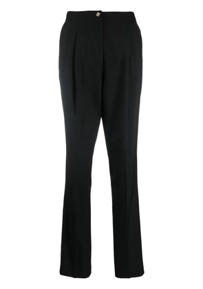 Rochas pleat-detail tailored trousers - Black