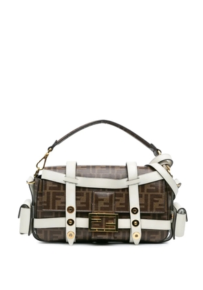 Fendi Pre-Owned 2010-2024 Zucca Glazed Fabric Cage Baguette satchel - Brown