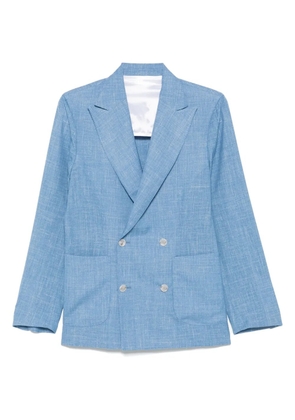 Barba double-breasted blazer - Blue