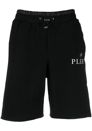 Philipp Plein logo-plaque track shorts - Black