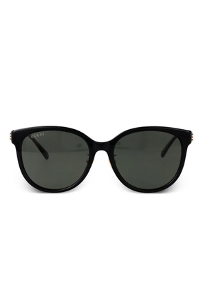 Gucci Eyewear Web-detail sunglasses - Black