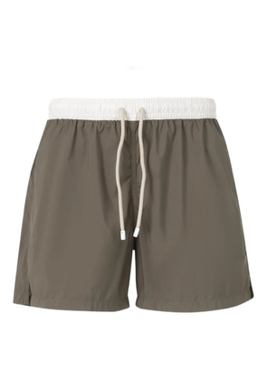Fedeli contrast-trim swim shorts - Green