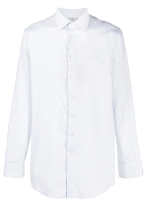 ETRO patterned-jacquard cotton shirt - White