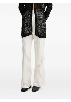 Pedro Del Hierro pinstripe trousers - White
