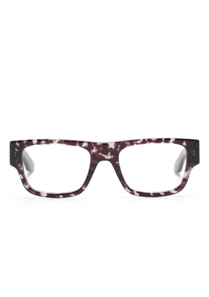 Alexander McQueen Eyewear tortoiseshell-effect glasses - Black