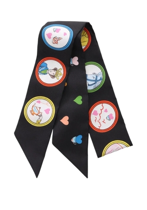 Hermès Pre-Owned 2021 TEA TIME silk scarf - Black