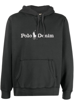 Polo Ralph Lauren logo-print drawstring hoodie - Grey