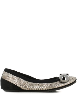 Dove Nuotano Gli Squali embellished ballet flats - Silver