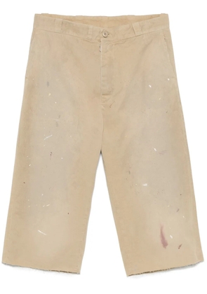 MM6 Maison Margiela paint-splatter shorts - Neutrals