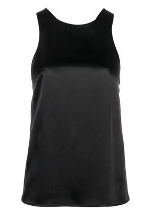 LouLou de Saison Estor twist-detail silk tank top - Black