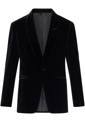 TOM FORD single-breasted velvet blazer - Black