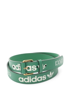 Gucci Pre-Owned × Adidas 2010s leather belt - Green