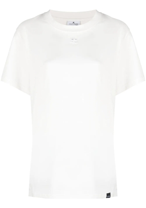 Courrèges logo-patch cotton T-shirt - White