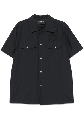 John Richmond logo-embroidered shirt - Black