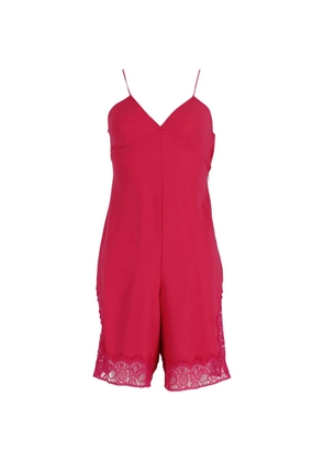 Maje V-neck playsuit - Pink