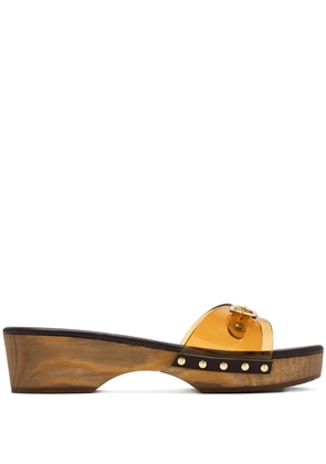 Ancient Greek Sandals 50mm Omonia buckle-fastening platform sandals - Yellow