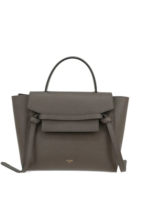 Celine Pre-Owned 2020s Belt Micro grained leather tote bag - Grey